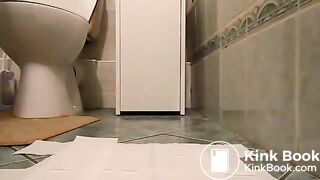 Big poop on the bathroom floor