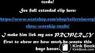 Chew and worship my turds