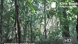 Woman shitting in the bushes - Pooping and pissing girls Poo