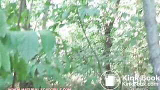 Woman shitting in the bushes - Pooping and pissing girls Poo
