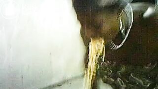 black slut - puke attack!