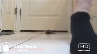 sweet shit on bathroom floor, hot close-up