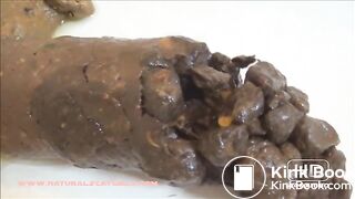 sweet shit on bathroom floor, hot close-up