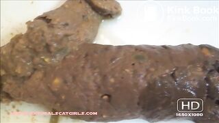 sweet shit on bathroom floor, hot close-up