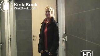 NSG very nice blond pooping natural public