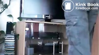 huge shit in her hand