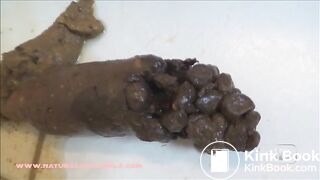 bathroom floor poop