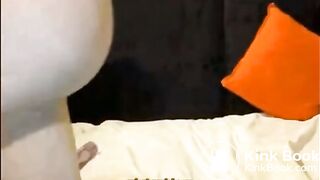 insanelt pretty girl shit fucks her dildo