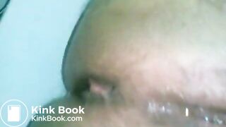 Big clit poo close up