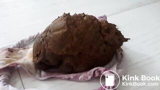 Blonde huge pantypoop