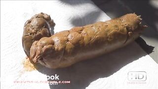 hot sexy poop on the patio