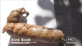 hot sexy poop on the patio