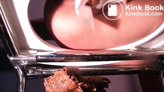 LadyDiana use human toilet for big dump