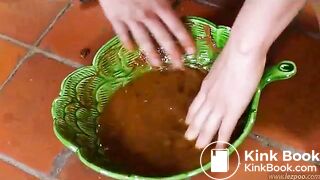 Russian teen shitting and smearing