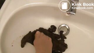 huge sink poop