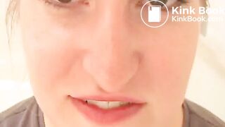 B SC Best Busty floozy smearing her scoops with stinky