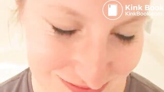 B SC Best Busty floozy smearing her scoops with stinky