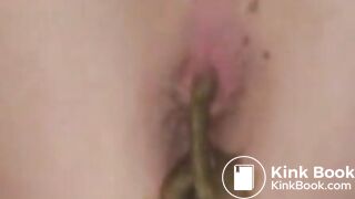 Teen girl pooping in bed