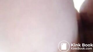 beautiful blond shits and rubs in on herself