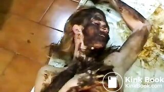 scat smearing woman