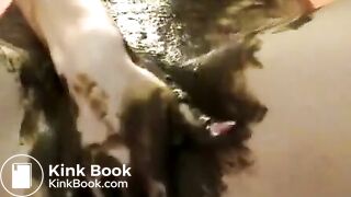 scat smearing woman