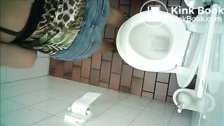 Webcam in the womens restroom and diarrhea woman