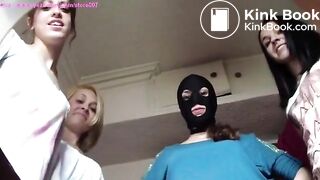 Four ladies poop at the camera