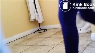 Chubby girl has diarrhea