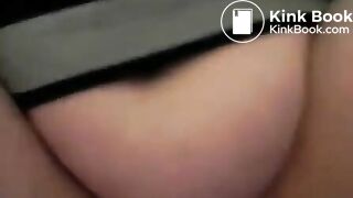 Spread eagle BBW does a wet sloppy shit