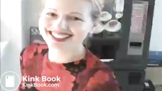 lovely woman shitting