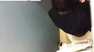 Over the stall pooping