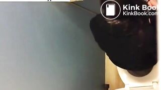 Over the stall pooping