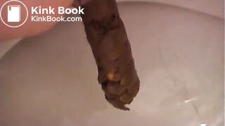 Massive amateur toilet shit