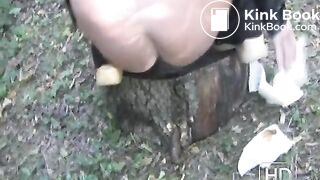 NSG pooping in tronc d arbre