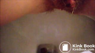 short shitting close up