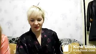 Russian Woman Pooping Beside Her Friend