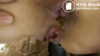 Russian Woman Pooping Beside Her Friend