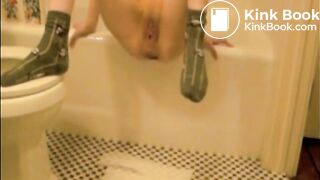 Hot Blond, Red Dress, Poops