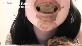 Eating her own shit