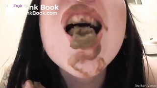 Eating her own shit
