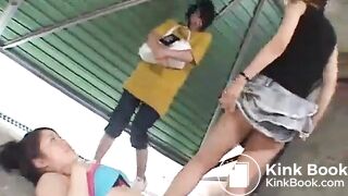 Japanese lesbian scat 144