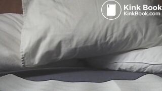 hottie pooping by her pillow