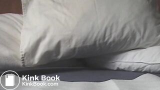 hottie pooping by her pillow