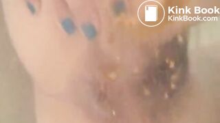 sexy girl shitting underwater