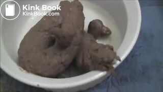 Girl takes a massive shit