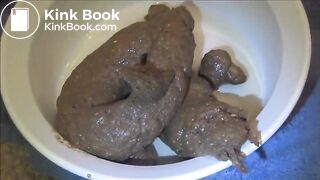 Girl takes a massive shit