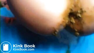 Naughty girl making a mess in her knickers