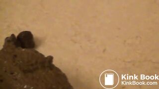 Euro girl drops huge pile in shower