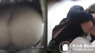 Great view of Japanese girls pooping