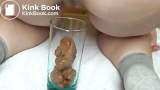 amateur poop in a glass